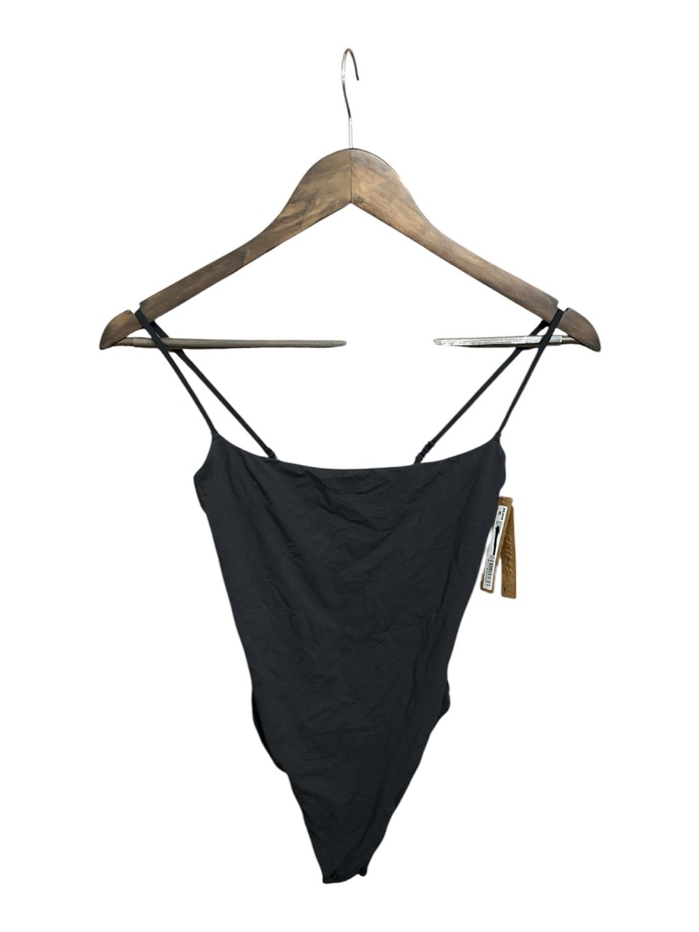 NWT SKIMS Thong Bodysuit Sz Small Fits Everybody Cami Black Onyx Shapewear $60